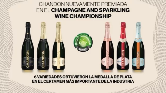 Chandon sigue sumando motivos para brindar (6 de sus variedades fueron galardonadas en el Champagne World Championships)