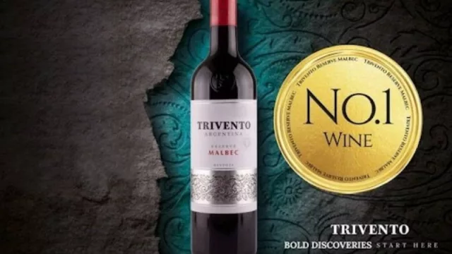 Trivento Reserve Malbec es el vino más vendido del Reino Unido