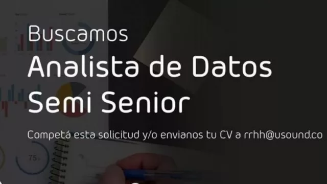 uSound sigue creciendo: está en búsqueda de Analista de Datos semi Senior ¡puede ser tu oportunidad!