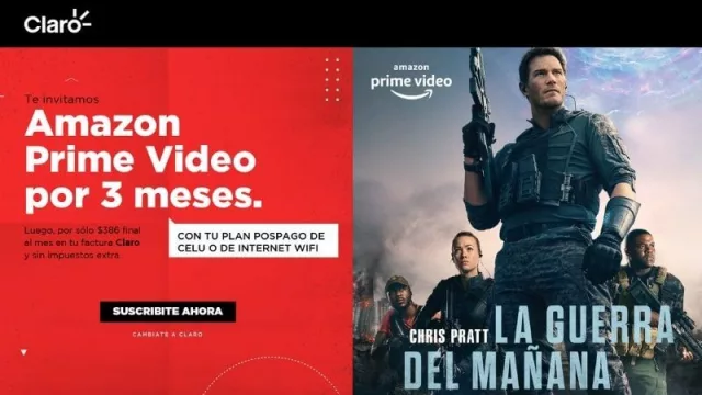 Los clientes de Claro ahora podrán disfrutar de Amazon Prime Video (como opción de entretenimiento)