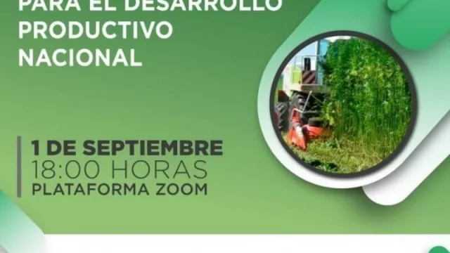 Agendar para el miércoles: Conversatorio de Cáñamo Industrial para el Desarrollo Productivo Nacional