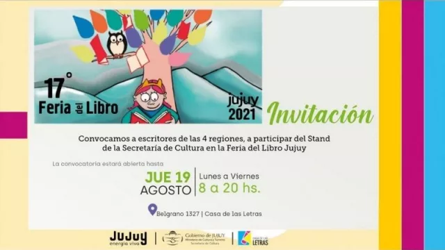 Se viene la Feria del Libro 2021 en un nuevo espacio y convocan a escritores jujeños