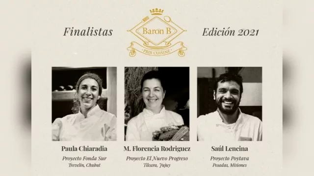 Y los finalistas son… Baron B anunció los tres proyectos que competirán en la 3era edición del “Prix de Baron B - Édition Cuisine”