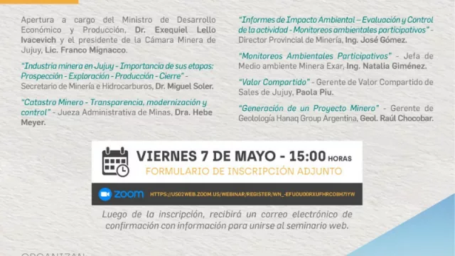 Día de la Minería: Seminario web gratuito sobre el campo minero de Jujuy (es hoy, y todavía te podés inscribir)