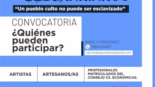 ¡A no dormirse! Continúa abierta la inscripción para el Salón Provincial “Valores Belgranianos”