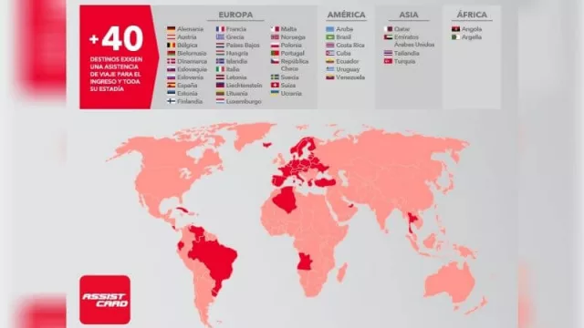 ¿Pensás viajar a otro país? Ojo, mirá dónde el seguro de asistencia es obligatorio (informa Assist Card)