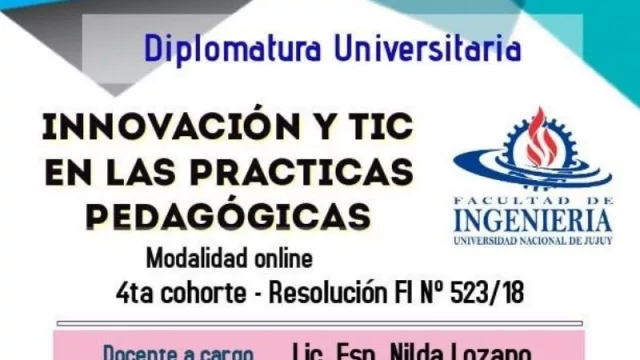 Diplomatura Universitaria: Innovación y TIC en las prácticas pedagógicas