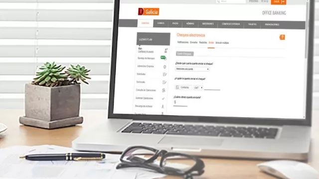 Un paso más: Banco Galicia permite que las empresas emitan hasta 5.000 cheques electrónicos para pagos