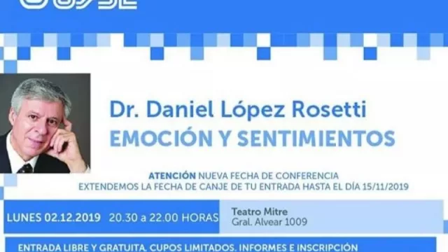 Un encuentro esperado: el Dr. Daniel López Rossetti llega a Jujuy con “Emoción y Sentimientos”