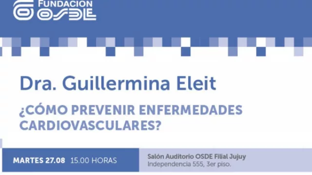 ¡Atención Jujuy! OSDE invita a conferencia sobre prevención de enfermedades cardiovasculares
