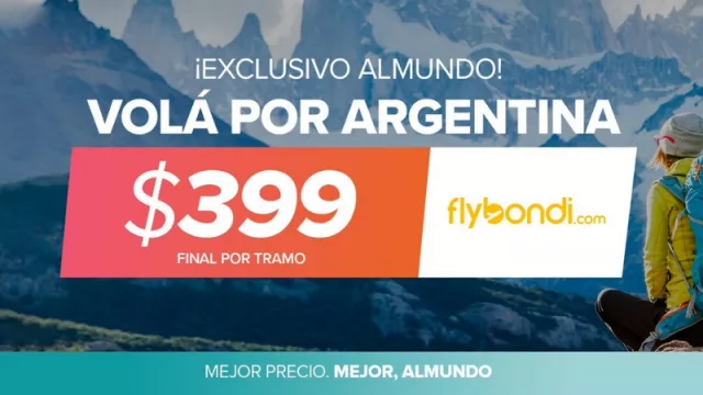 La unión hace la fuerza: Almundo y Flybondi se unen para que más personas puedan volar ultra low cost