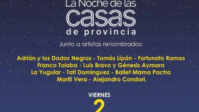 Jujuy estará presente en La Noche de las Casas de Provincias