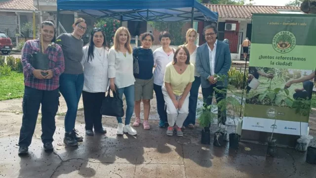 Comenzó una nueva temporada de plantación de árboles en Libertador General San Martín
