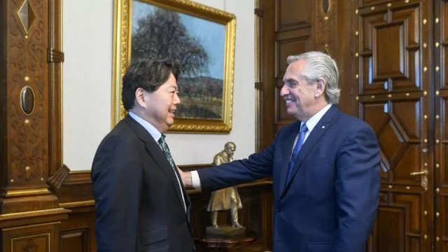 El Presidente se reunió con el ministro de Relaciones Exteriores de Japón, Yoshimasa Hayashi