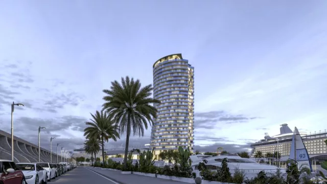 El Hotel del Puerto en Málaga está un paso más cerca de empezar: 27 plantas y 378 habitaciones (de "gran lujo")