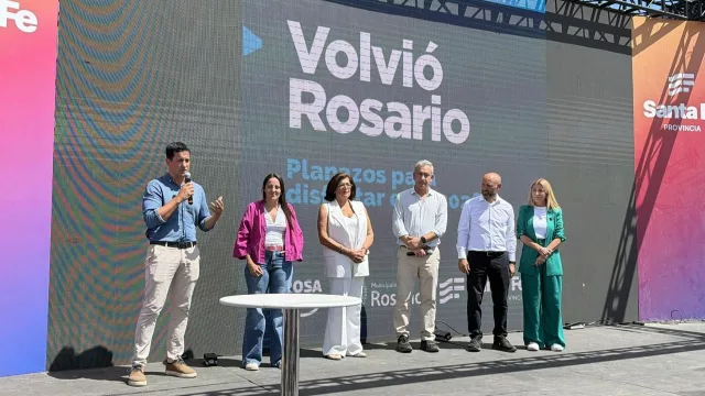 Javkin presentó en Expoagro el “potencial Rosario” (y destacó la baja de la violencia)
