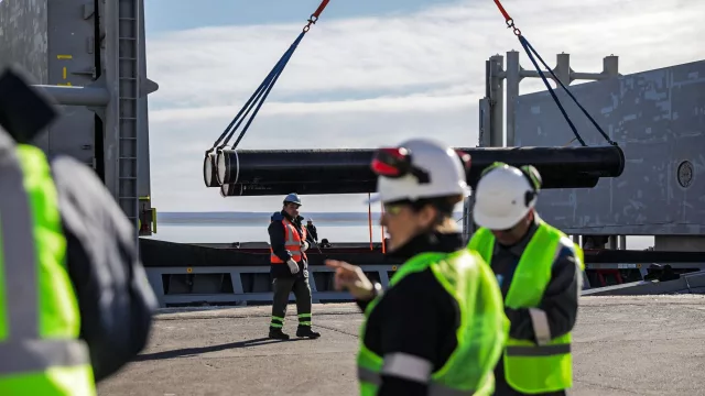 Llegaron los primeros caños para el gasoducto San Matías Pipeline y Río Negro fortalece su rol exportador
