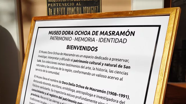 Patrimonio que vuelve a abrir (el Museo Dora Ochoa de Masramón recuperó su espacio en San Luis)